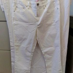 Vineyard Vines Women's Jamie High Rise Velveteen Pant S 6 Color Marshmallow Nwt